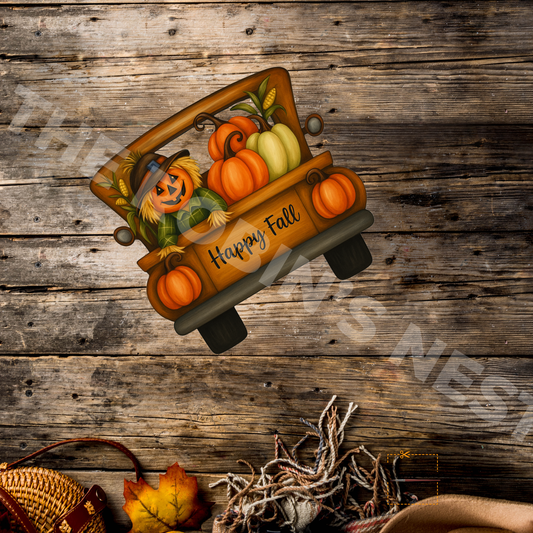 Antique Truck Harvest Time Charm