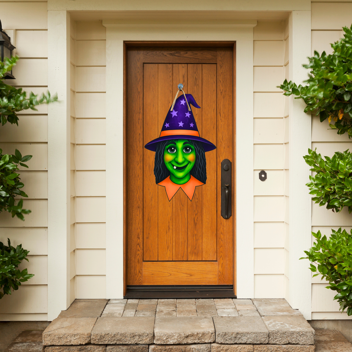 Hazel the Hag – Halloween Witch Craft Canvas for Door Hangers, Wreaths & Spooky Porch Signs