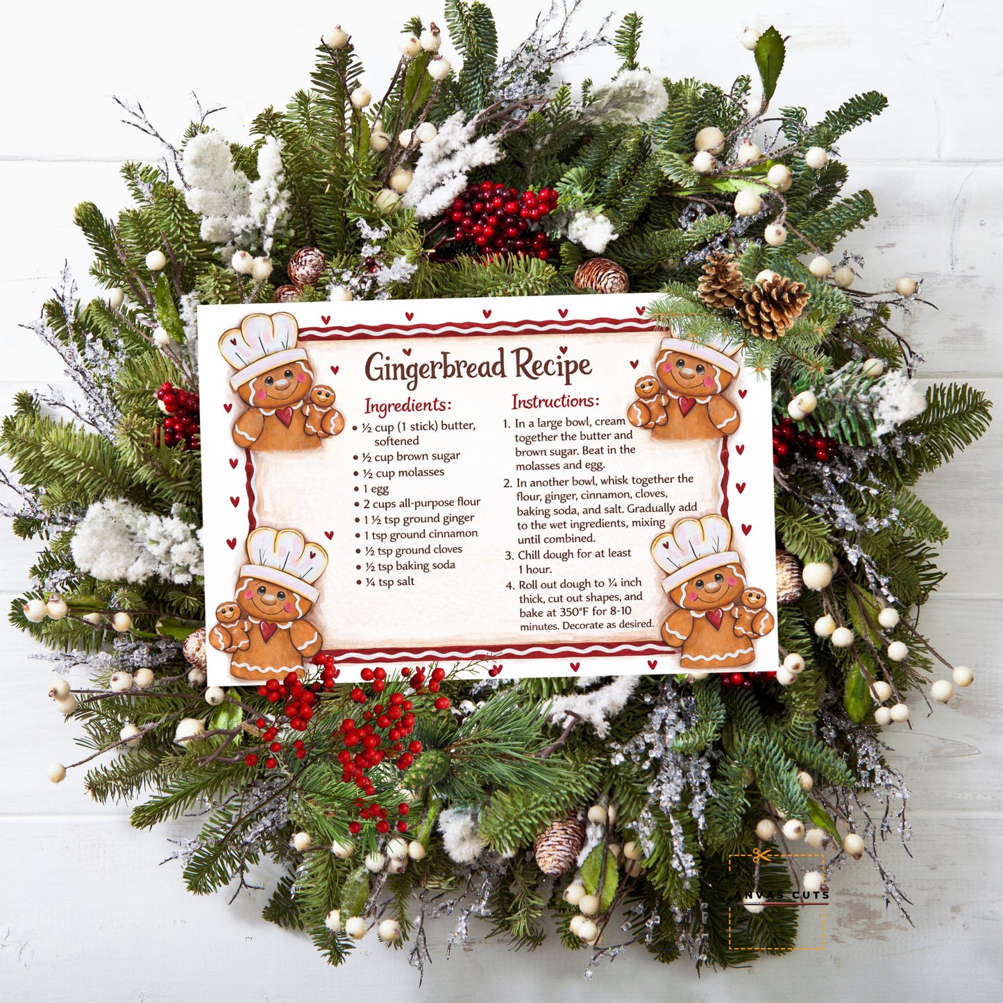 Gingerbread Recipe Card