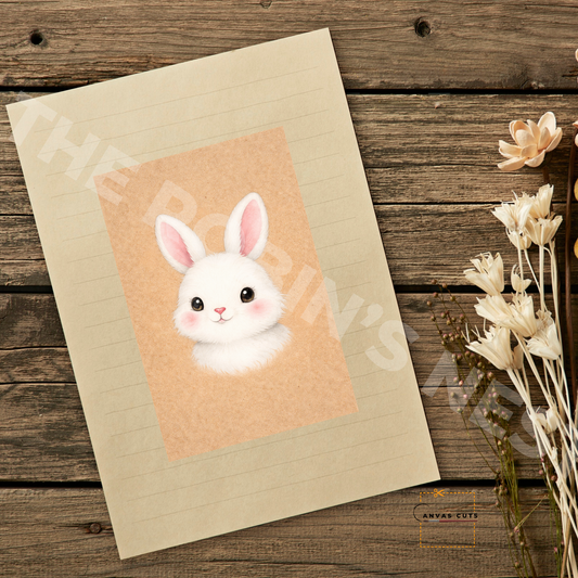 Sweet White Bunny – Rosy Cheeks