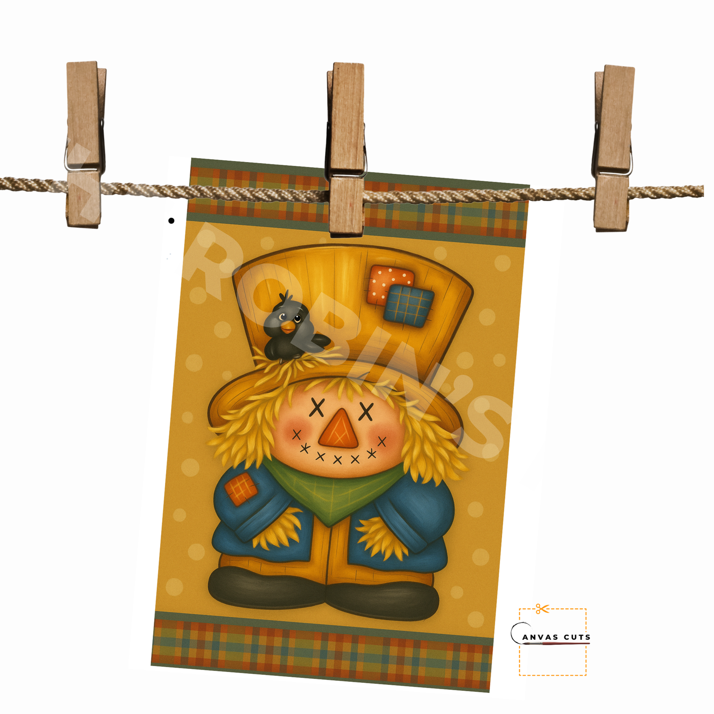 Farmhouse Fall Scarecrow – DIY Canvas for Autumn Craft Shows