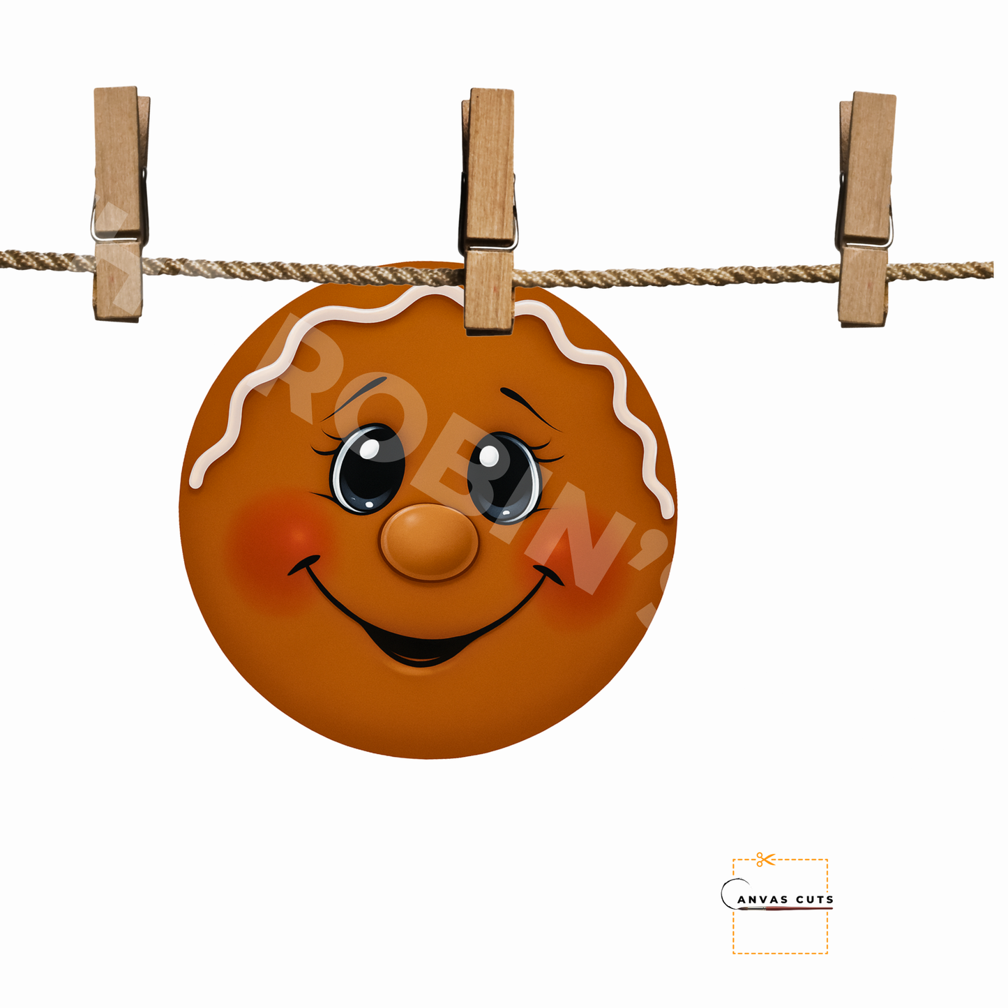 Gumdrop The Gingerbread Man's Face