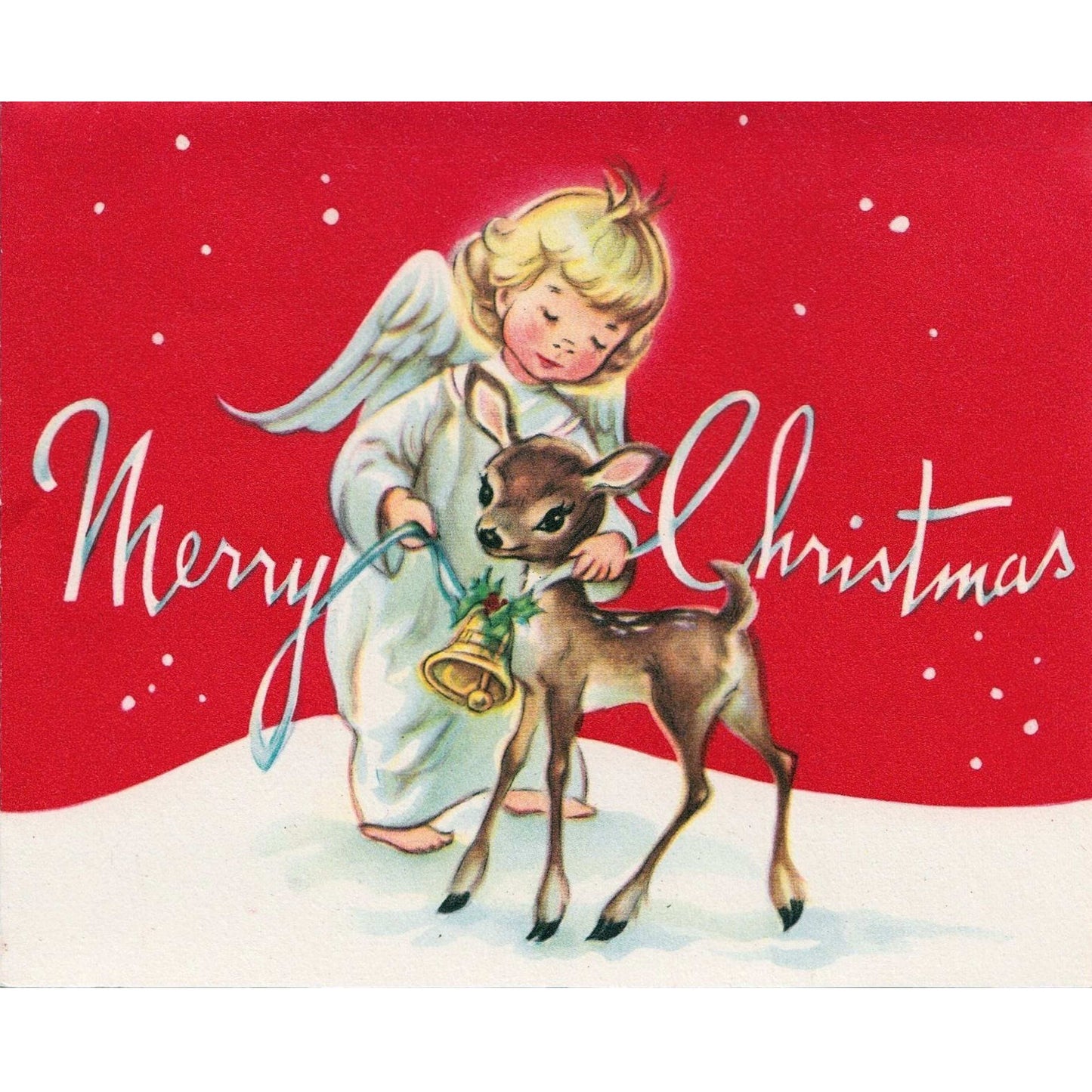 Merry Christmas Angel Canvas