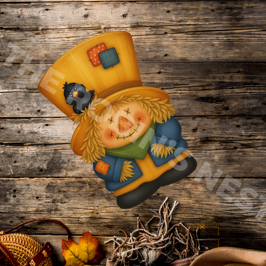 Harvest Sammy Scarecrow – DIY Printed Canvas for Fall Door Hangers & Craft Shows