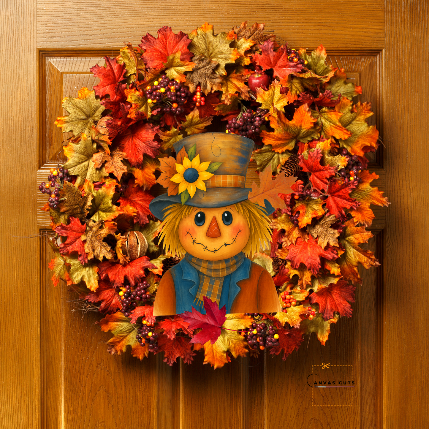 Spencer the Scarecrow – DIY Fall Canvas for Door Hangers & Craft Show Favorites