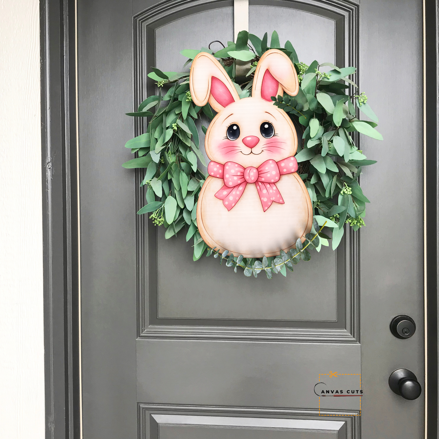 Fiona the Pink-Eared Bunny – Ribbon Charm