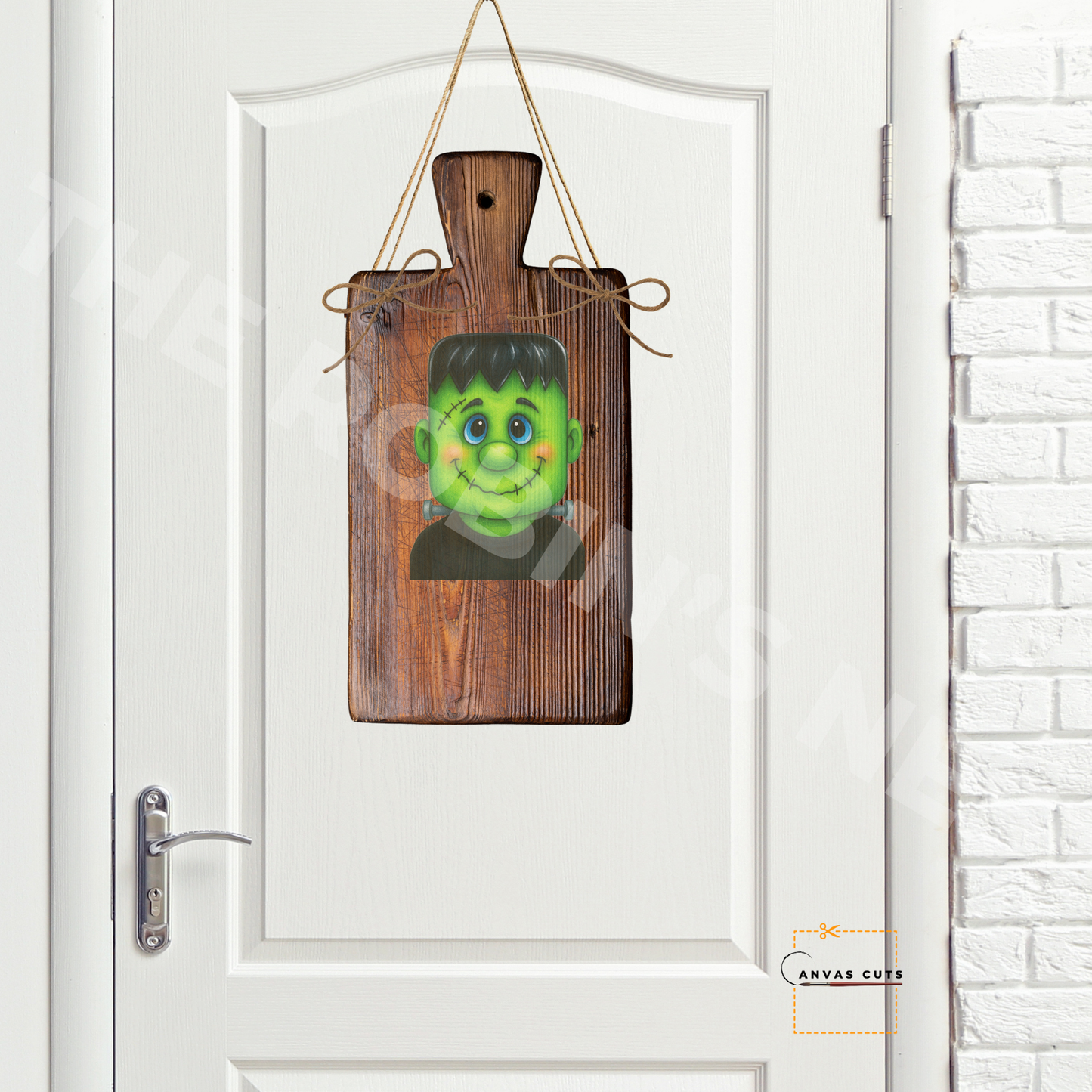 Frankie – Halloween Craft Canvas (No Background) for Door Hangers & Wreath Accents
