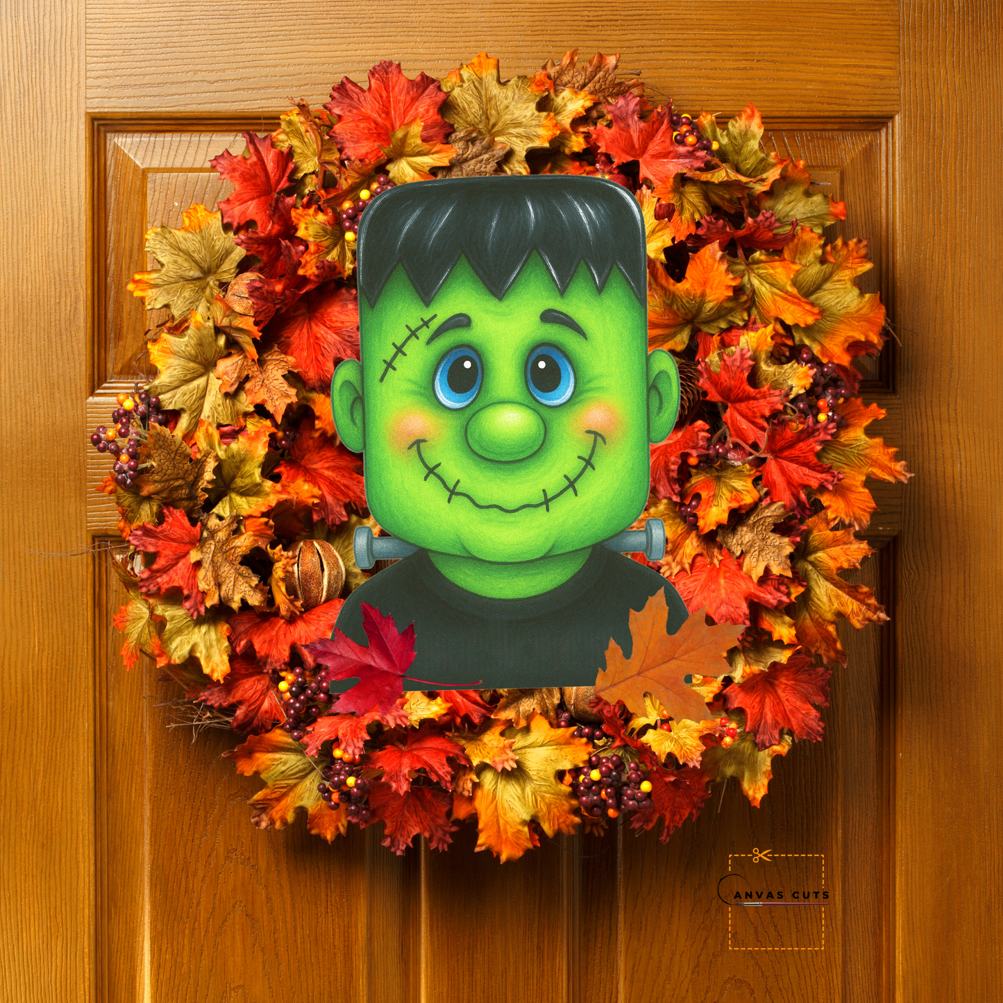 Frankie – Halloween Craft Canvas (No Background) for Door Hangers & Wreath Accents