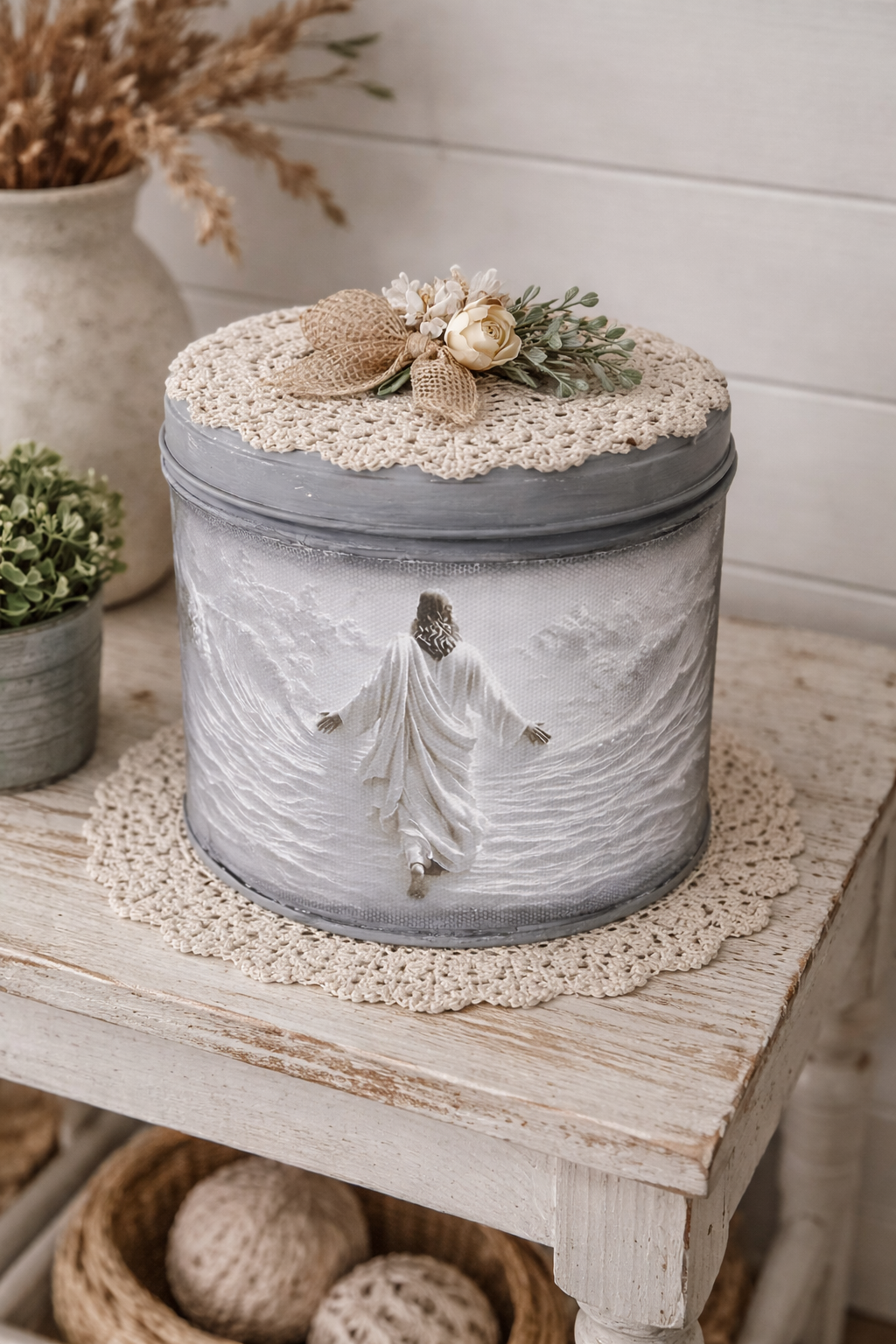 Jesus Walking on Water Bible Art Faith 3D Art Canvas Bundle (Special Price 50% off)