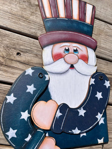 30" Uncle Sam Porch Decor 4th of July, Summer USA Decoration, Independence Day