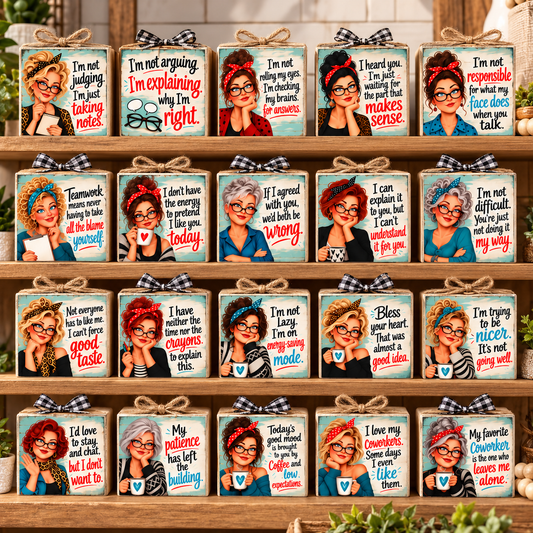 Humorous Office Canvas Bundle - Craft Show Products - DIY Projects