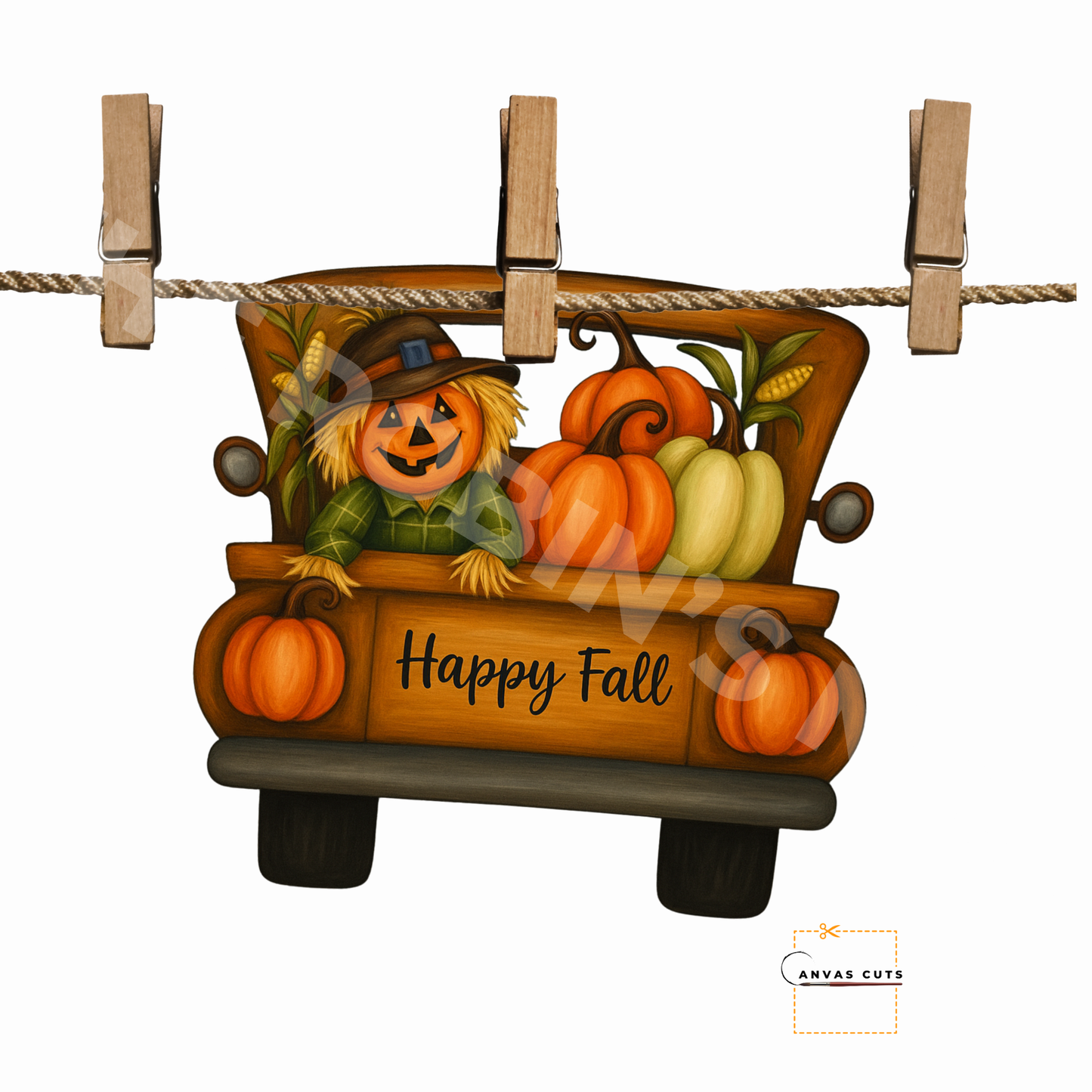 Antique Truck Harvest Time Charm
