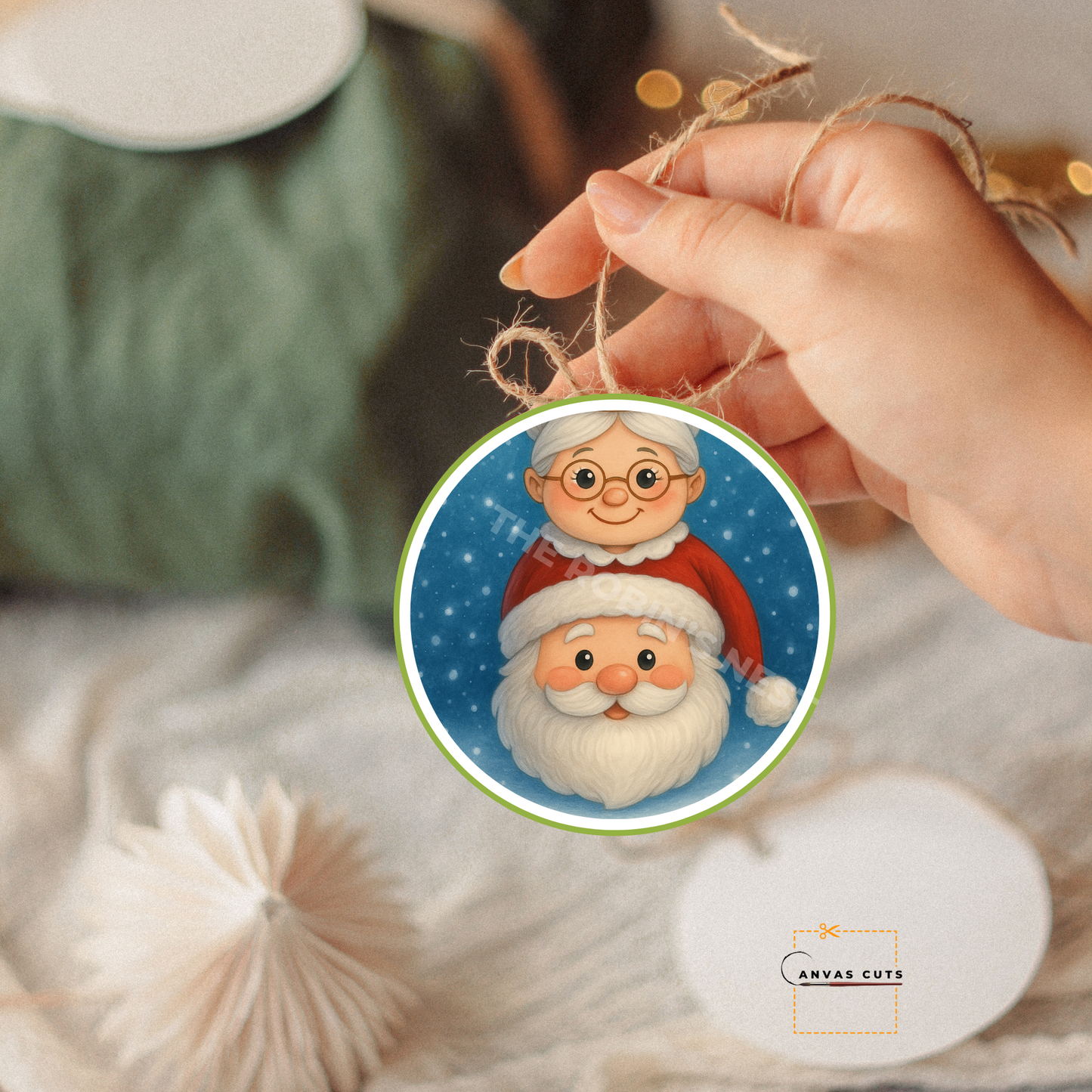 Stacked Santa, Mrs. Claus & Elf – DIY Christmas Canvas for Holiday Door Hangers & Festive Crafts