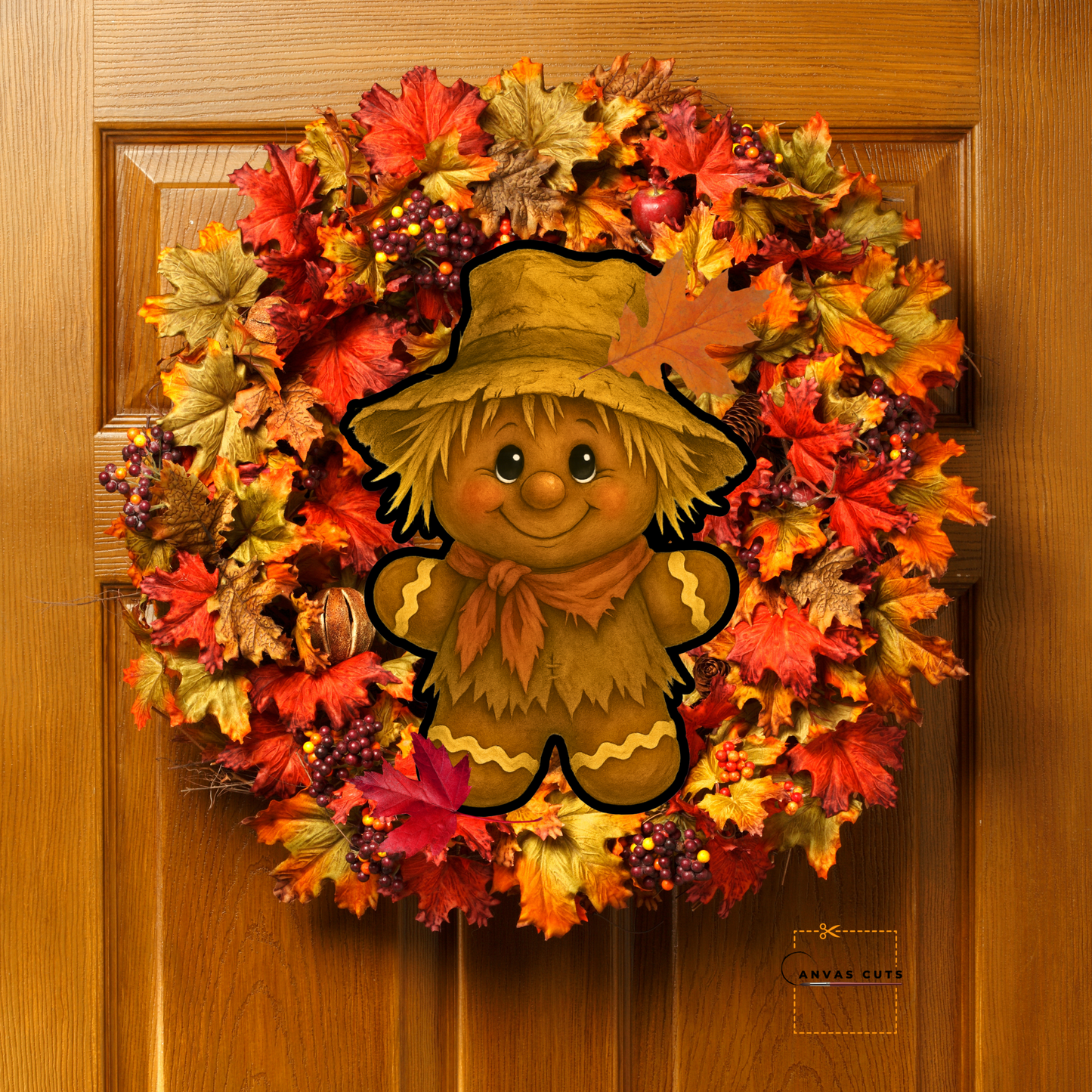 Snaps - The Ginger Scarecrow -  Printed Fine Art Canvas for DIY Crafting, Halloween Décor & Craft Shows (Copy)