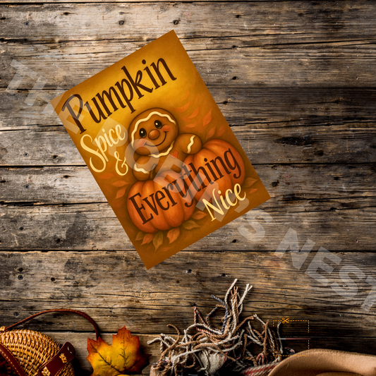 Gingerbread with Pumpkins "Pumpkin Spice and Everything Nice"