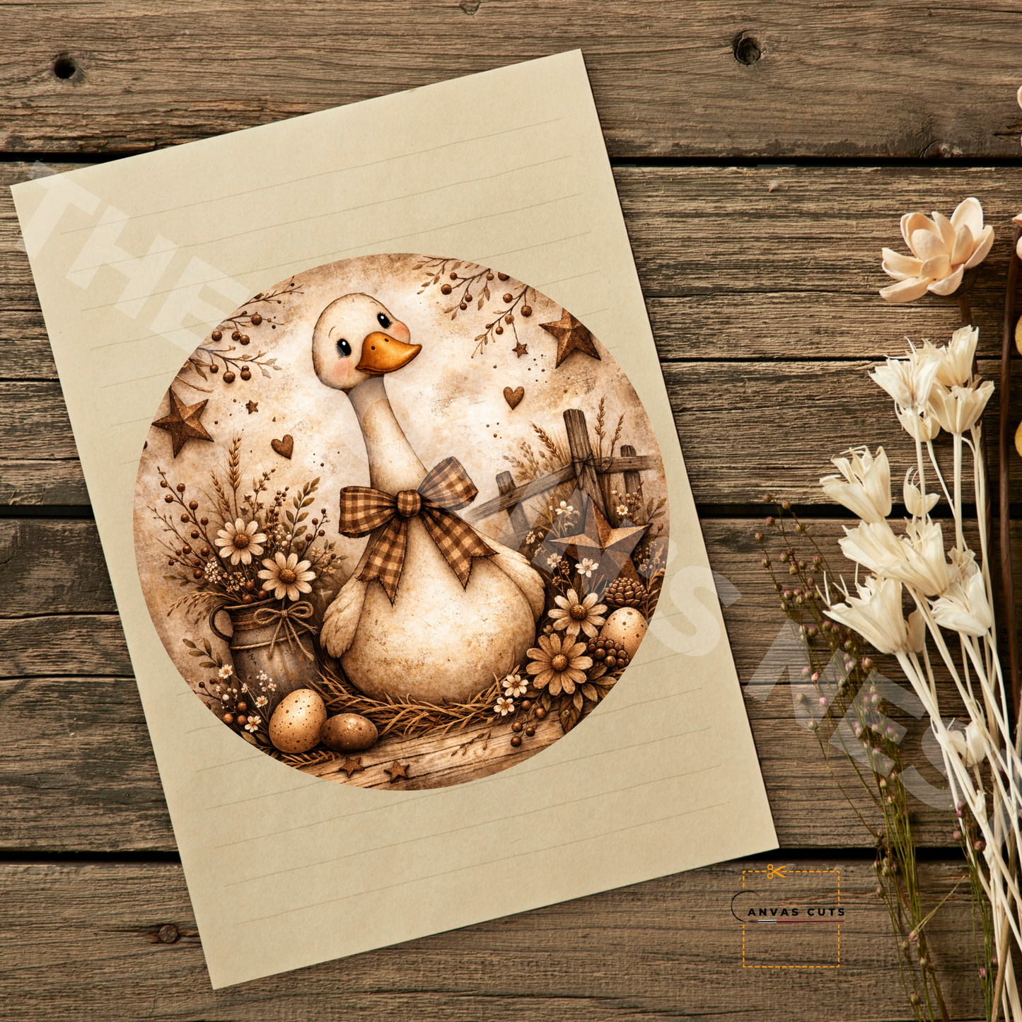 Miss Goosie Lou #3 - Spring Primitive Collection Round