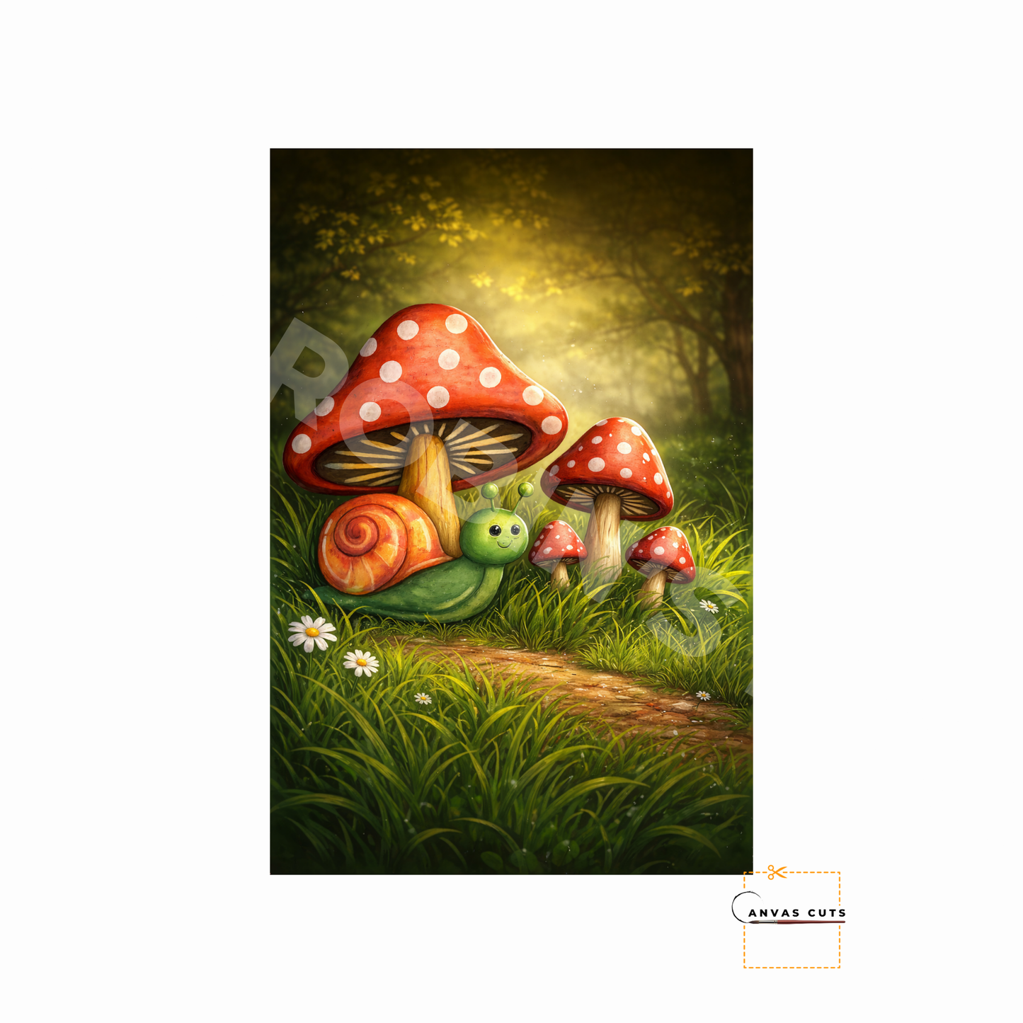 Snail with Mushrooms