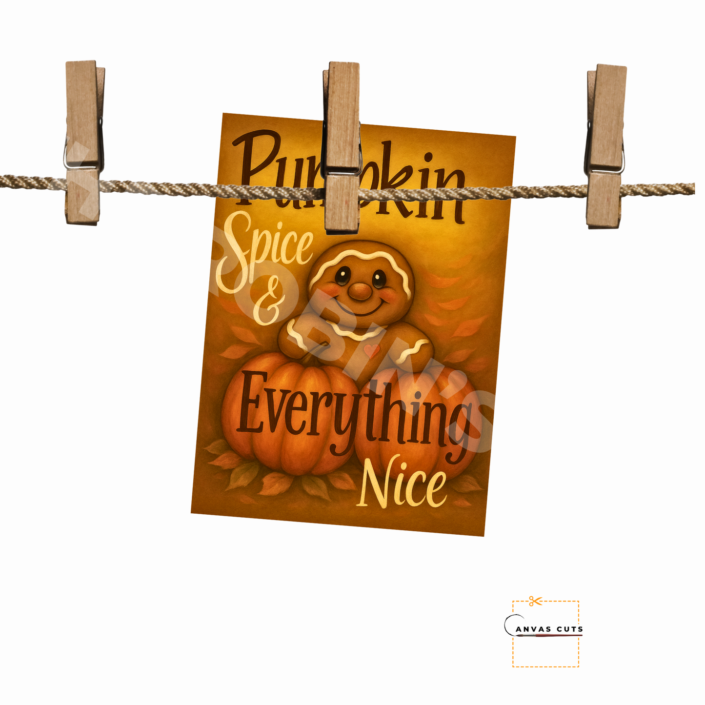 Gingerbread with Pumpkins "Pumpkin Spice and Everything Nice"