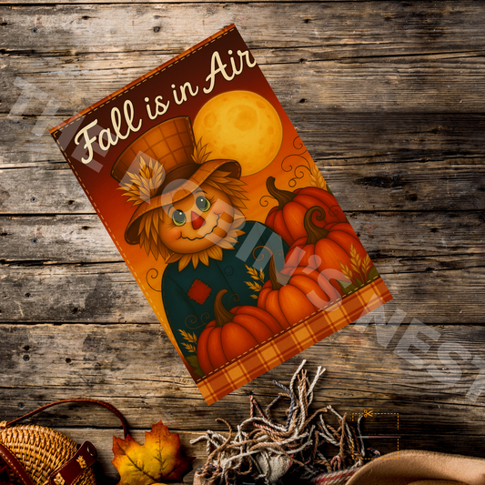 Fall is in the Air Scarecrow – DIY Canvas for Autumn Door Hangers & Rustic Crafts