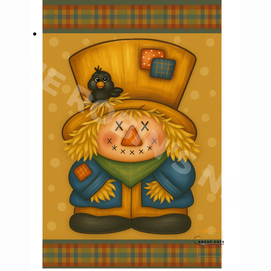 Farmhouse Fall Scarecrow – DIY Canvas for Autumn Craft Shows