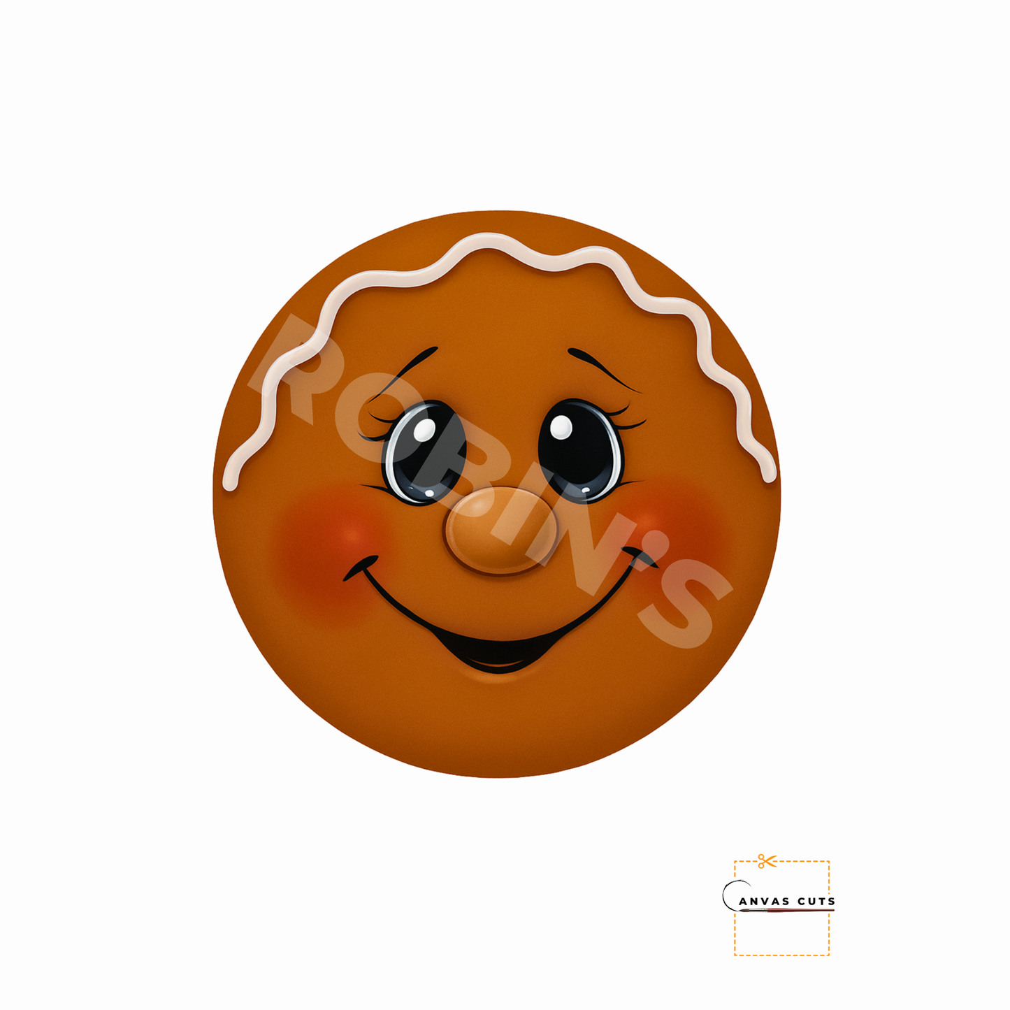 Gumdrop The Gingerbread Man's Face