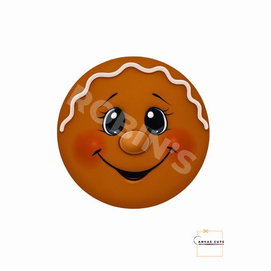 Gumdrop The Gingerbread Man's Face