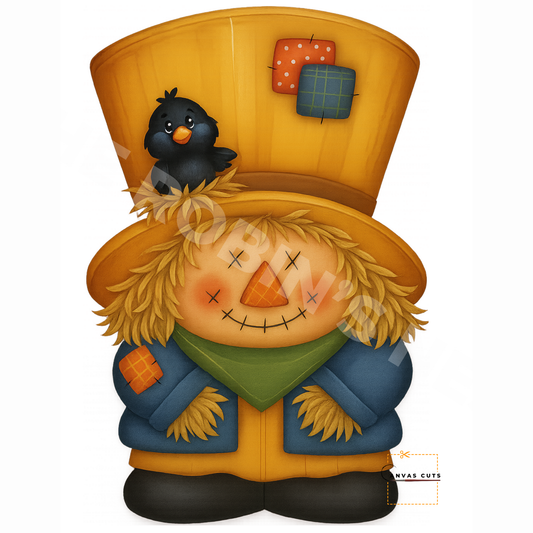 Harvest Sammy Scarecrow – DIY Printed Canvas for Fall Door Hangers & Craft Shows