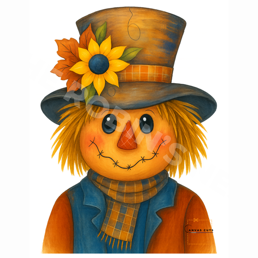 Spencer the Scarecrow – DIY Fall Canvas for Door Hangers & Craft Show Favorites