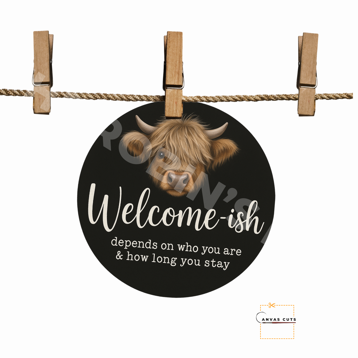 Welcome-Ish Highland Cow
