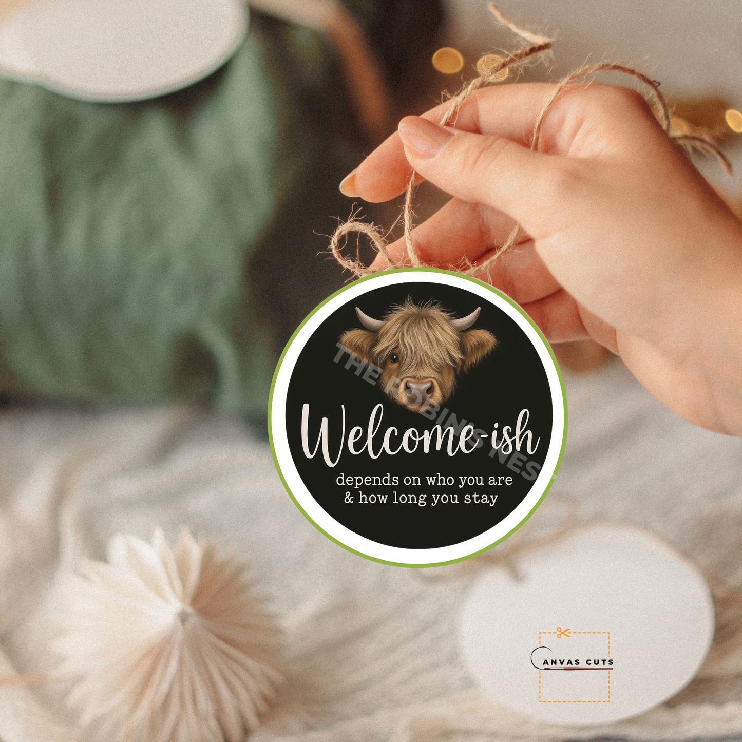 Welcome-Ish Highland Cow