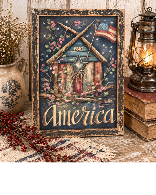 Primitive Americana Canvas Prints Bundle 50% off Special
