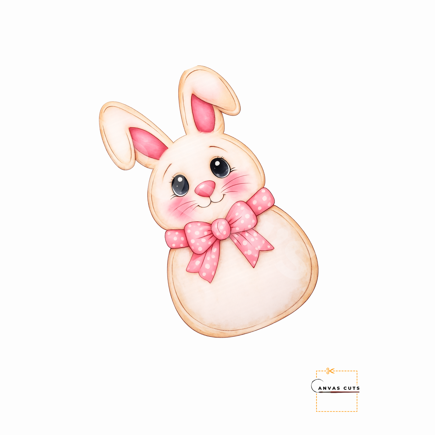 Fiona the Pink-Eared Bunny – Ribbon Charm