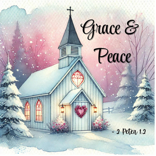 Church - Grace & Peace - Fabric Canvas