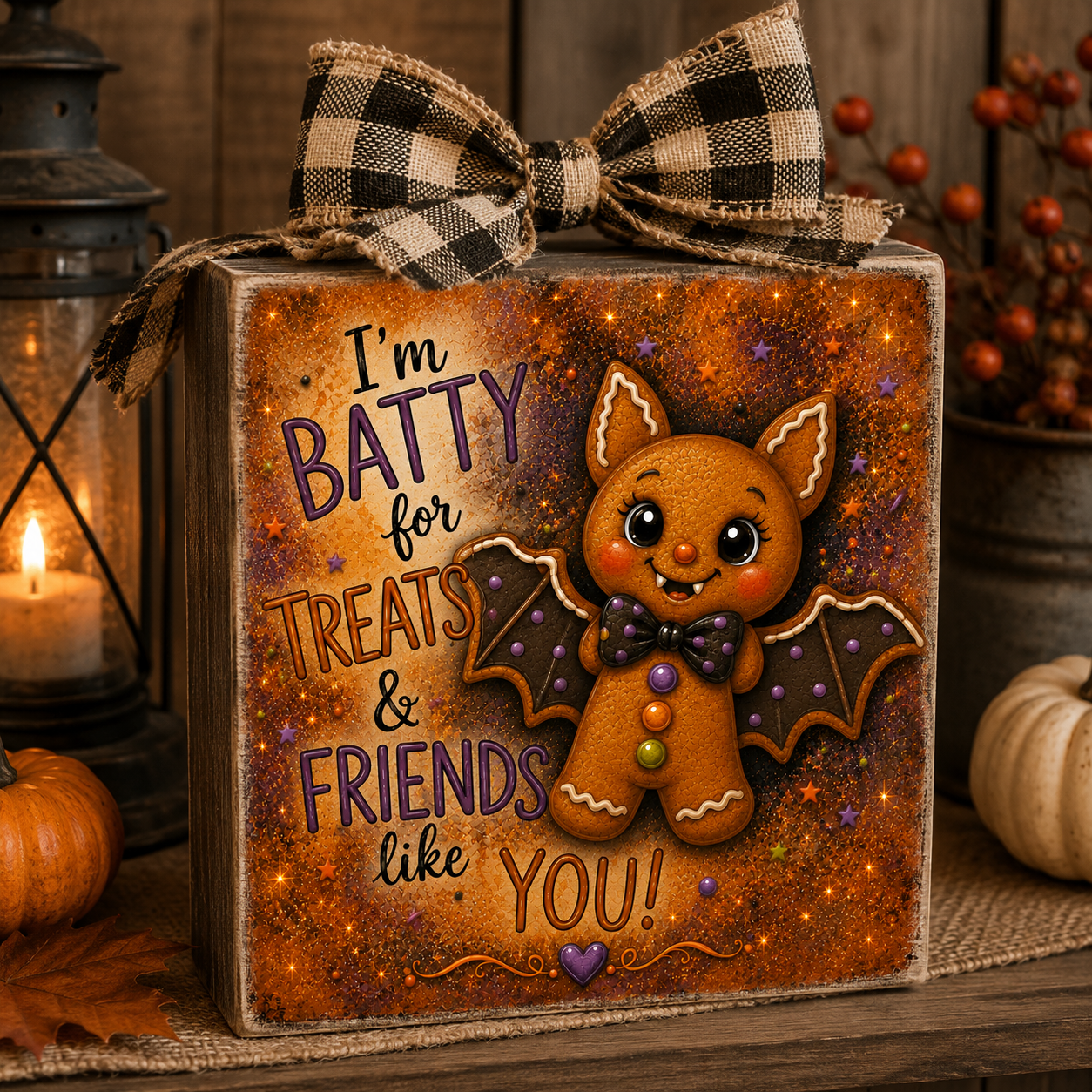 Gingerbread Halloween Canvas Prints 4x4 Bundle 50% Off - DIY Canvas Cuts 20 pieces