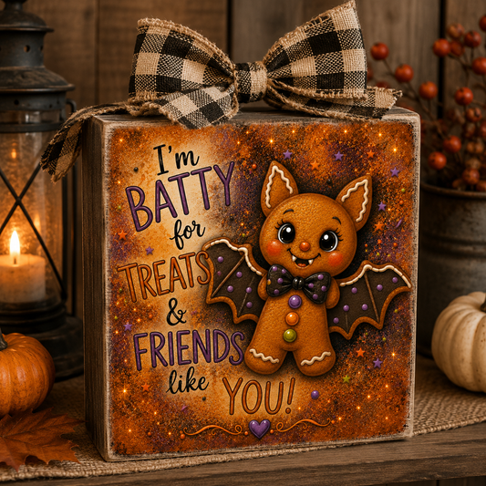Gingerbread Halloween Canvas Prints 6.5x6.5 Bundle 50% Off - DIY Canvas Cuts 9 pieces