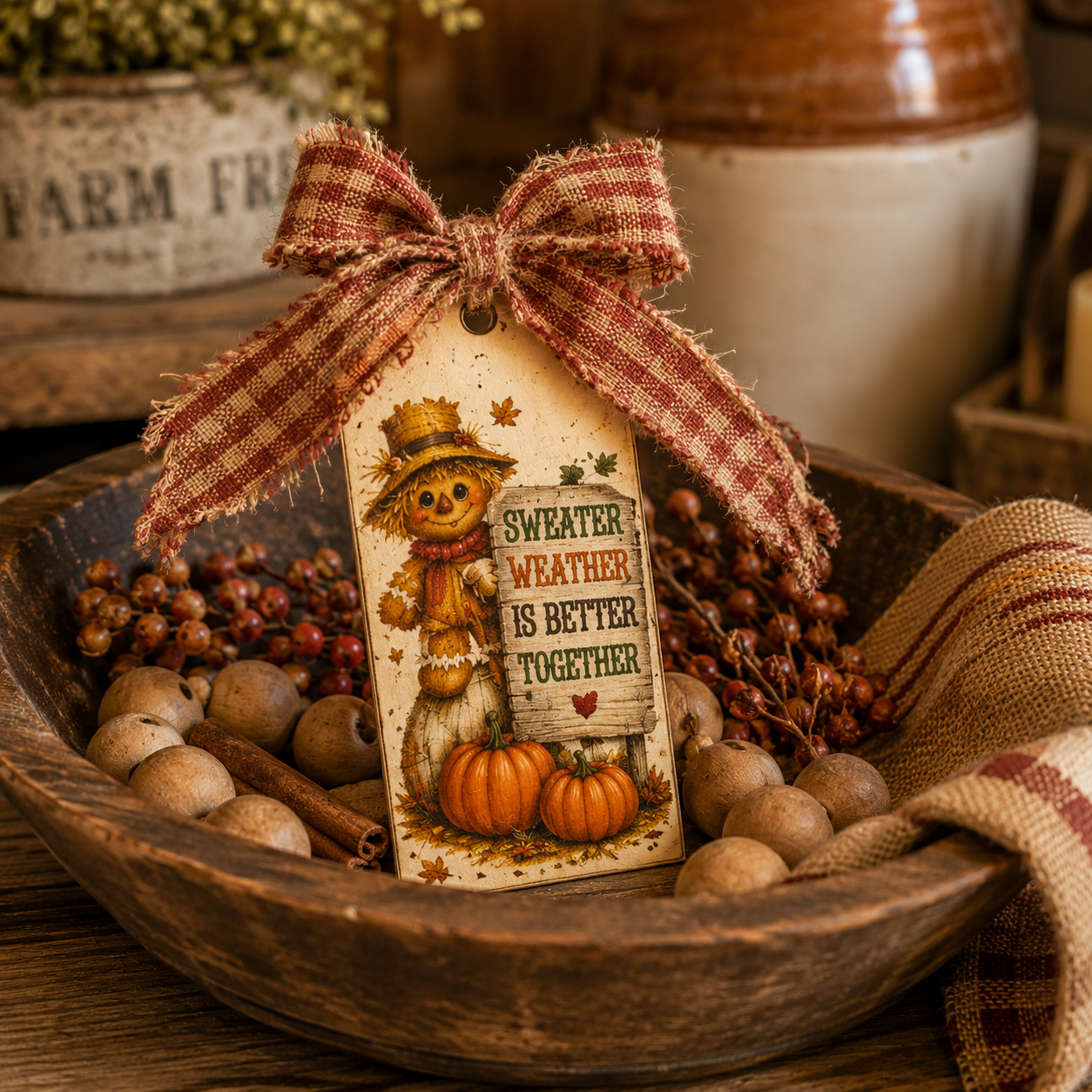 Fall Scarecrow Canvas Bundle | 11 Coordinating DIY Canvas Cuts | Primitive Autumn Pumpkin Designs