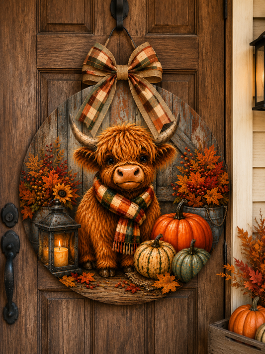 Highland Cow Fall Canvas Bundle | Pumpkin Farmhouse DIY Canvas Cuts | Autumn Rustic Decor Collection