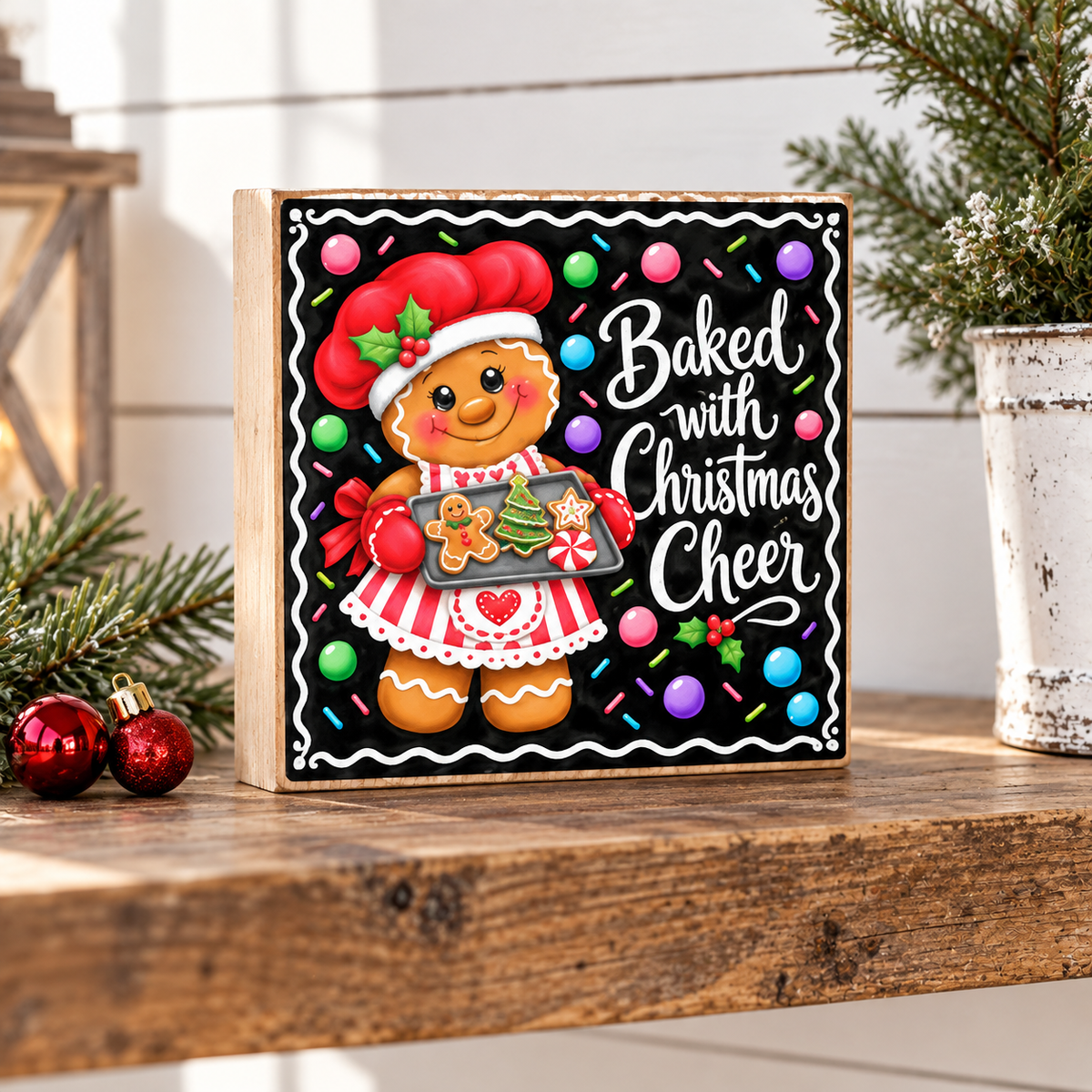 Christmas Gingerbread Candy Canvas - Mini Bundle - 10 4x4" Prints
