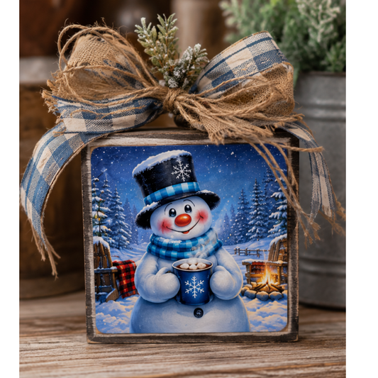 Snowman Collection 25 Winter Snowman 4x4" DIY Canvas Bundle | Premium Artist Canvas | DIY Canvas Cuts