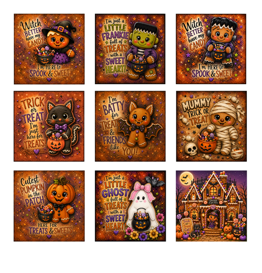 Halloween Gingerbread Launch Bundle | 29 Premium Canvas Prints | Limited-Time Introductory Offer