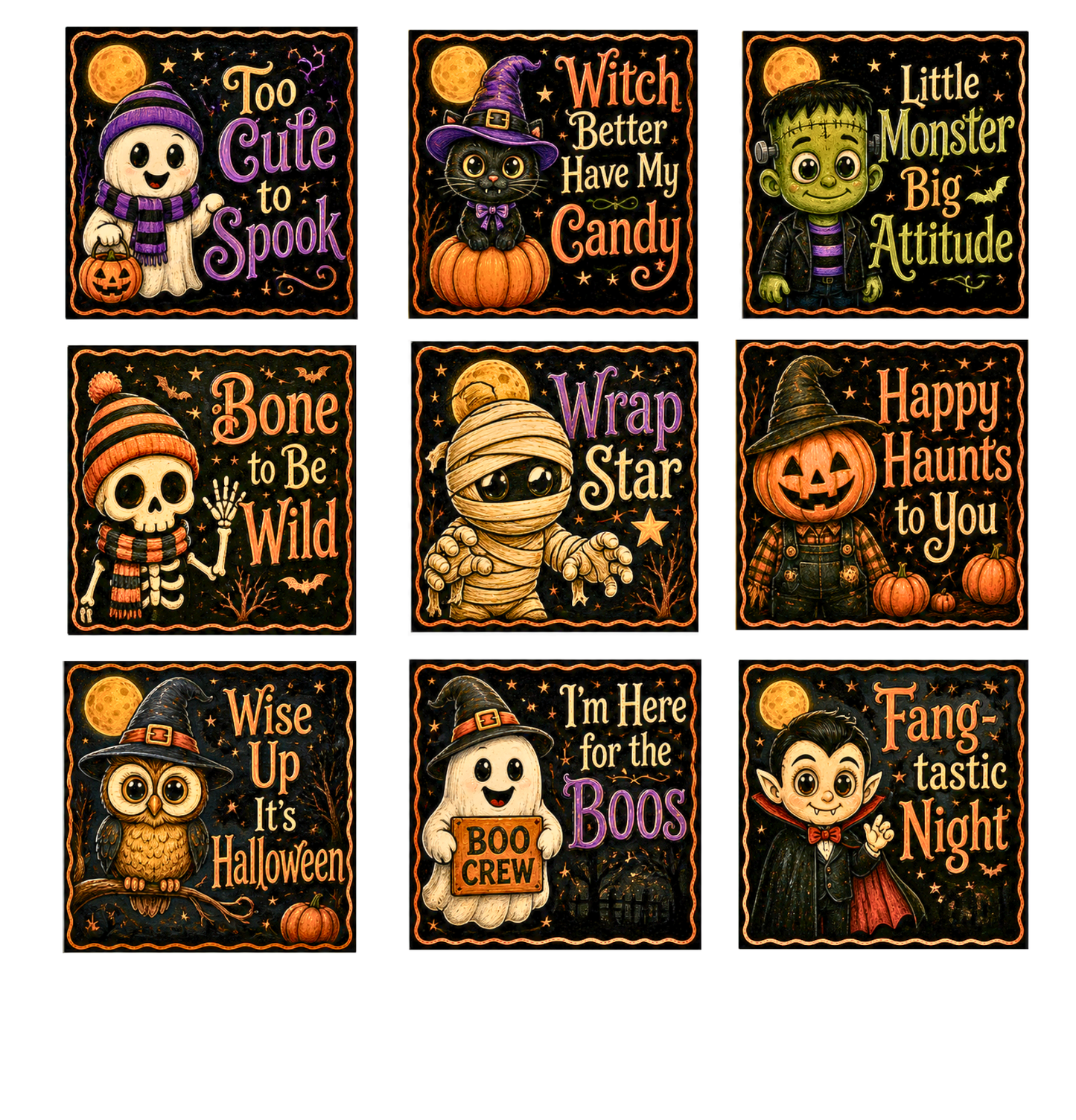 Halloween Canvas Prints Bundle 50% off Special ($64 value)